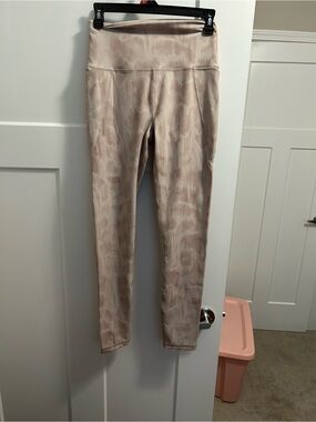 ALO Yoga Blush Leopard-Print High-Rise Leggings